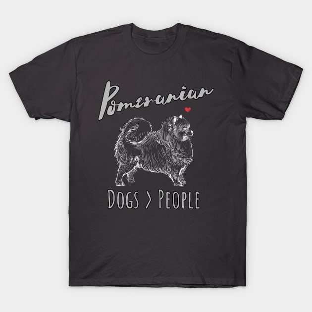 Pomeranian - Dogs > People T-Shirt by JKA